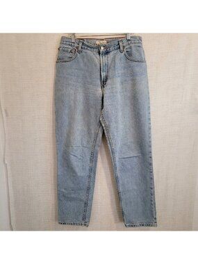 Levi’s 550 Relaxed Tapered Jeans Womens 12M 31x30 Light Blue Wash Denim Cotton